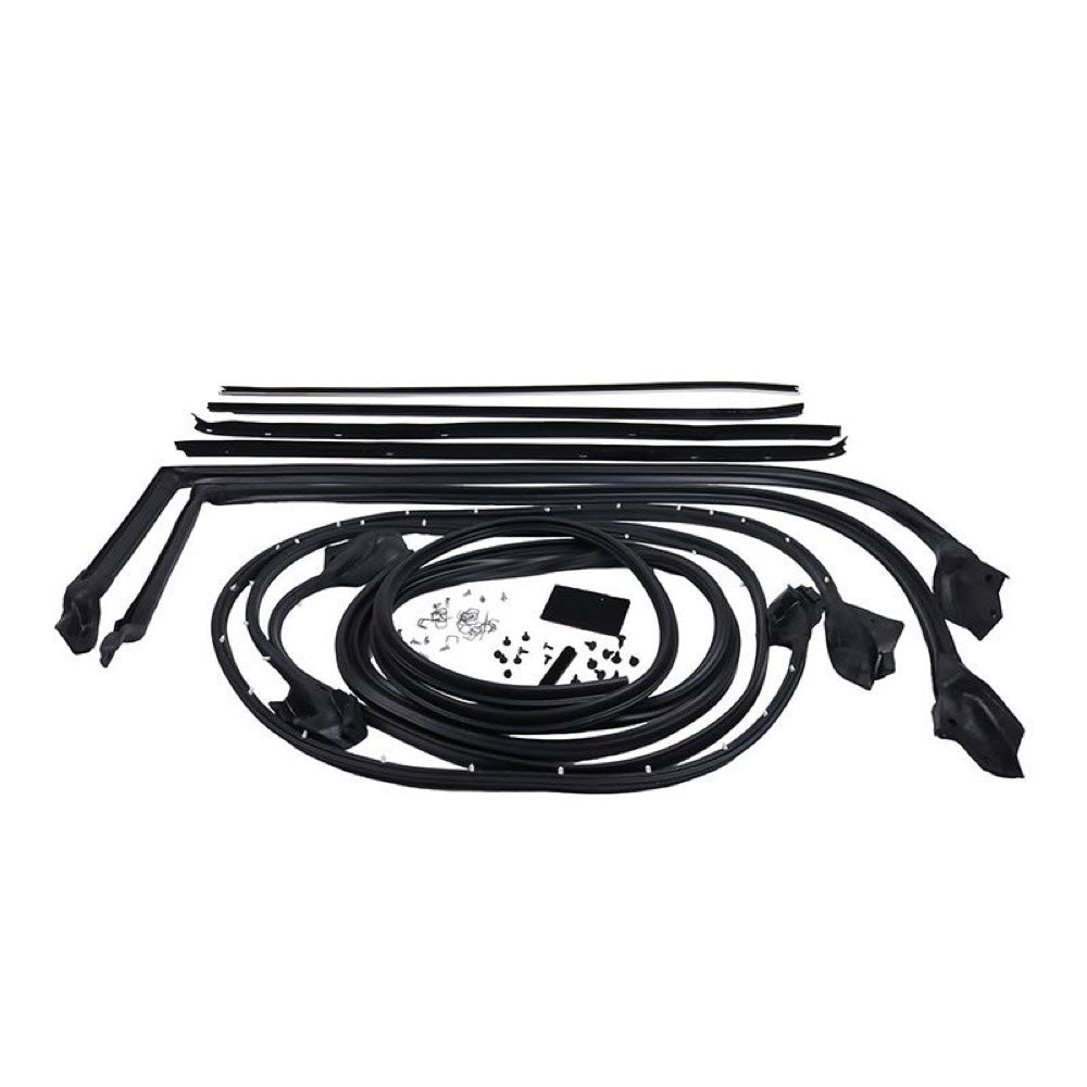 Weatherstrip Seal Kit Door Window Sweep Roofrail Trunk AM-801002277 for use with Chevrolet 1970-1981 Camaro with Decor Trim Pontiac Firebird with Decor Trim